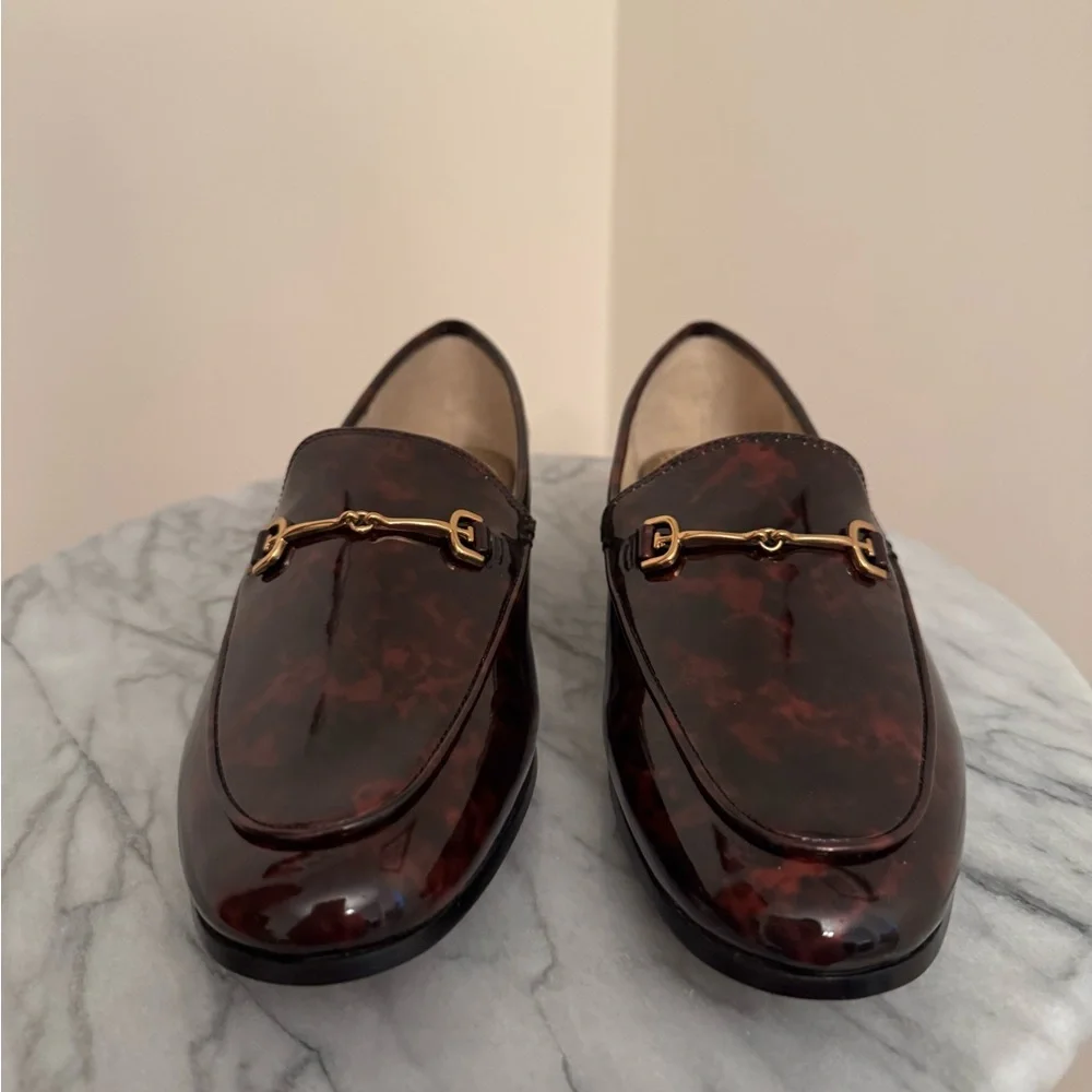 Sam Edelman Loraine Bit Loafers Women’s Size 7 NIB Coffee Multi Patent Leather - Picture 4 of 8